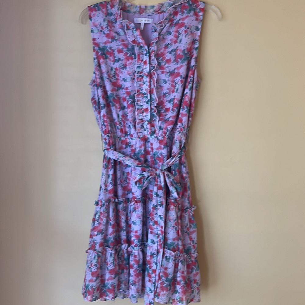 I100% lightweight polyester summer dress sz L - Picture 4 of 9